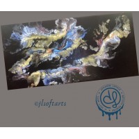 Archipelago of happiness - HD Replication on canvas - 10 x 20