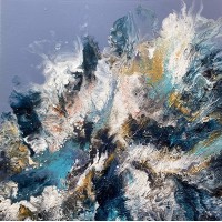 Cyclone tropical - Reproduction HD sur toile - 15 x15